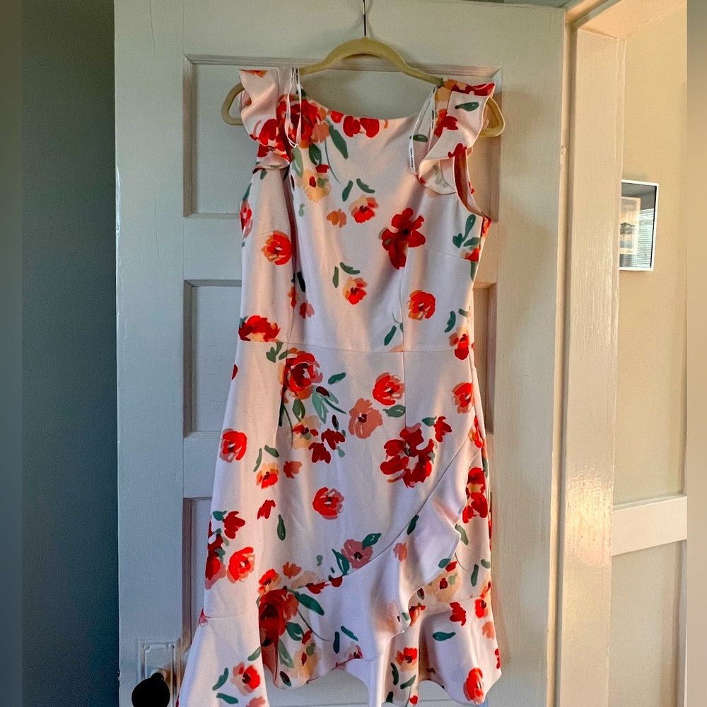 Donna Morgan for Anthropologie light pink dress